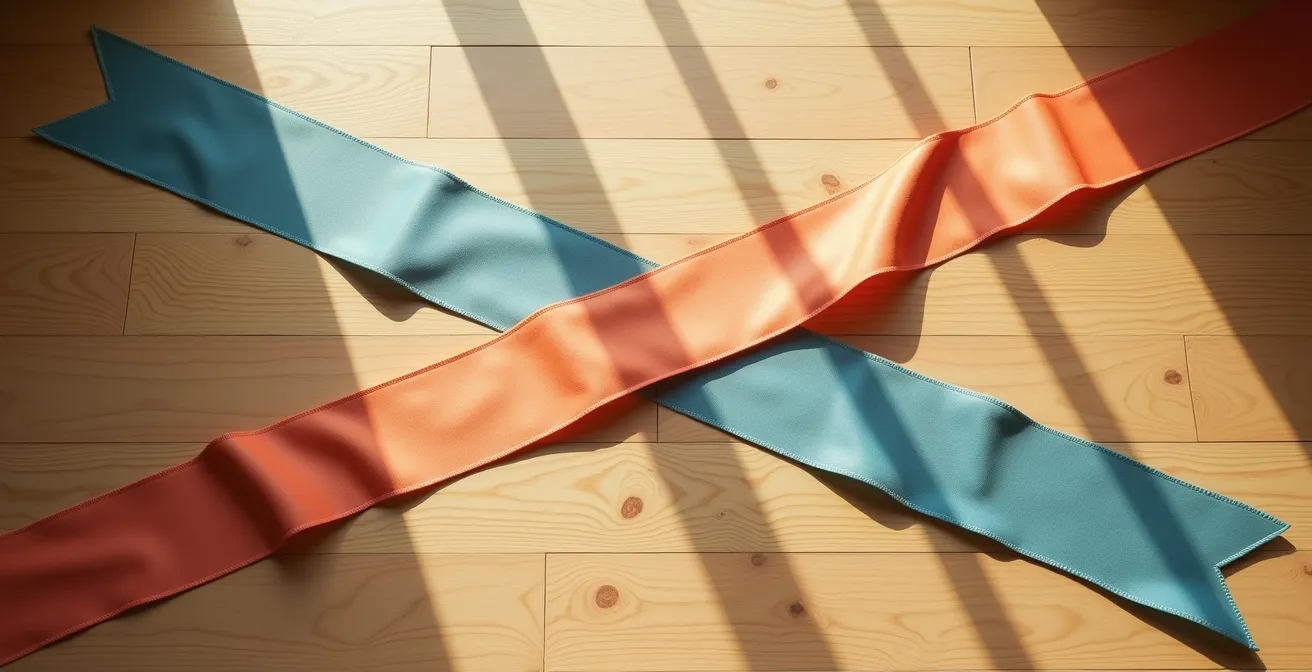 Vue aérienne d'une cuisine montrant les flux de circulation problématiques